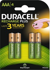 Duracell Oplaadbare Batterij AAA 1,2 Volt