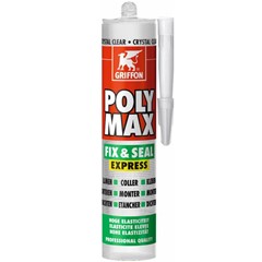 Griffon Poly Max Fix & Seal Express Crystal Clear Koker - 300 Gram