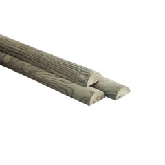 Regel naaldhout halfrond gefreesd 70 x 2500 mm
