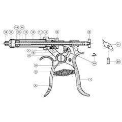 Roux Revolver/Verdeelstang (0,75 - 4,5 cc) - 30 ML (Nr. 13)