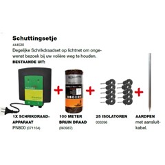 Schuttingset Schrikdraad (230 volt) - Pulsara