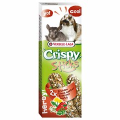 Versele-Laga Crispy Sticks Konijnen en Chinchilla's 2 x 55 g Kruiden
