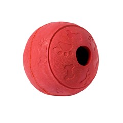 Adori Rubber Speeltje Voerbal S Rood  7 cm