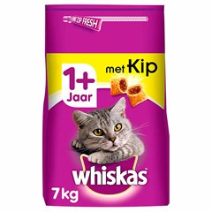 Whiskas Droog Adult 7 kg Kip Premium Voeding Natvoer