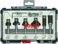 Bosch 6-Delige Kantenfreesset - 8 MM