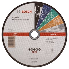 Bosch Doorslijpschijf (Rapido Multi Construction) 230 x 1,9 x 22,2 MM - Multi Doorslijpschijf