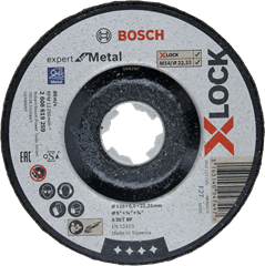 Bosch Afbraamschijf X-Lock Metal 125 x 6 x 22.23 MM