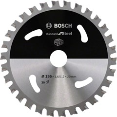 Bosch Standard for Steel Cirkelzaagblad 136 x 20 x 1,2 mm T30