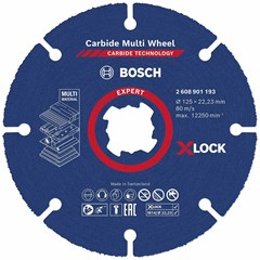 Bosch X-LOCK Doorslijpschijf Carbide Multi Wheel - 125mm