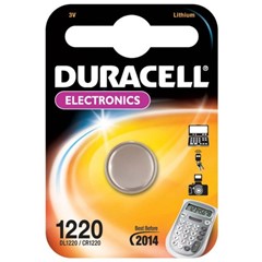 Duracell Knoopcel CR1220 niet oplaadbaar 3 volt