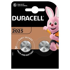 Duracell Specialty 2025 Lithium knoopcelbatterij, verpakking van 2