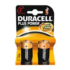 Duracell Plus Power MN1400 C batterij 2-pack niet oplaadbaar 1,5 volt