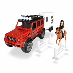 Dickie Toys Jeep en Paardentrailer met Licht en Geluid