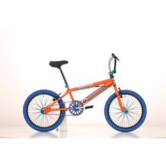 Tornado Freestyle bike lux Oranje met blauwe banden
