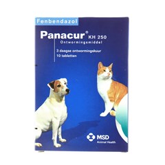 Panacur voor Hond en Kat 250 mg 10 Tabletten