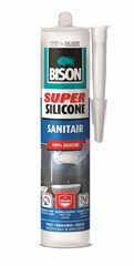 Bison Super Silicone Sanitair Wit Koker - 300 ML