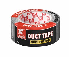 Griffon Duct Tape Multi-Purpose Grijs - Rol 25 m x 48 mm