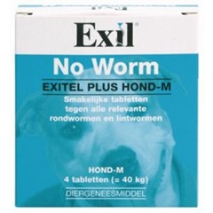 Exil Hond No Worm Exitel Plus Medium 4 tbl