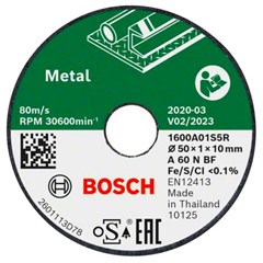 Bosch Slijpen/Borstelen 3x Slijpschijf for metal 50mm