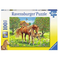 Ravensburger Puzzel Paarden in de Wei 100 Stukjes
