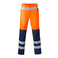 HaVeP High Visibility Werkbroek 8410 Kleur Fluor oranje/marine