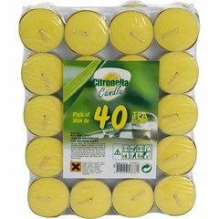 Citronella Theelichten 40st 