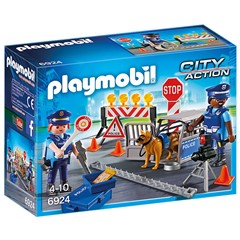 PLAYMOBIL City Action 6924 - Politie wegversperring