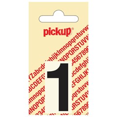 Pickup Plakcijfer Helvetica Zwart - 40 MM