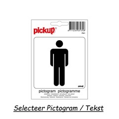 Pickup Pictogram (Diverse Stickers) Diverse Kleuren - Vinyl / 100 x 100 MM
