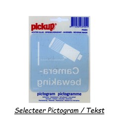 Pickup Pictogram (Diverse Stickers) voor Achter Glas - Vinyl / 100 x 100 MM