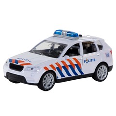 Basic 112 Pull-Back Politieauto met Licht en Geluid 1:43