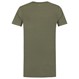 T-Shirt Premium Heren Lang M Army