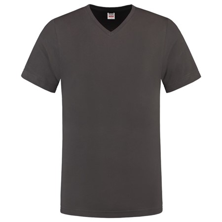 Tricorp T-Shirt Casual 101005 160gr Slim Fit V-Hals Donkergrijs Maat 3XL