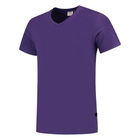Tricorp T-Shirt Casual 101005 160gr Slim Fit V-Hals Paars Maat L