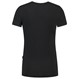 Tricorp Dames T-Shirt Casual 101008 190gr Slim Fit V-Hals Zwart Maat XS