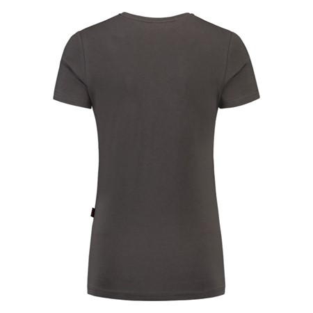 Tricorp Dames T-Shirt Casual 101008 190gr Slim Fit V-Hals Donkergrijs Maat L