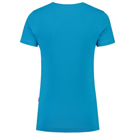 Tricorp Dames T-Shirt Casual 101008 190gr Slim Fit V-Hals Turquoise Maat XS