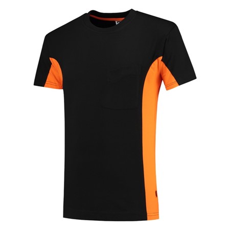 Tricorp T-Shirt Workwear 102002 190gr Zwart/Oranje Maat XL