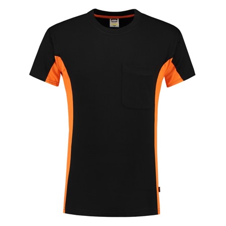 Tricorp T-Shirt Workwear 102002 190gr Zwart/Oranje Maat 2XL