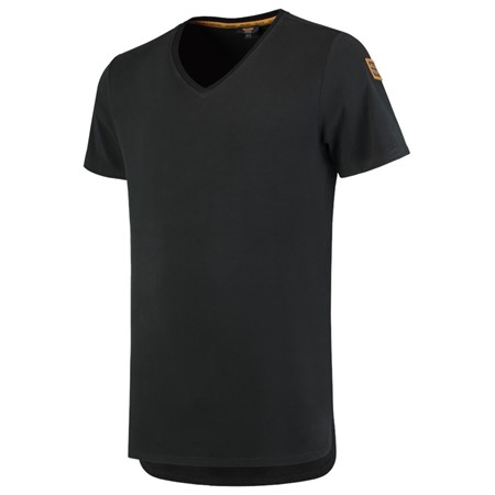 Tricorp T-Shirt Premium 104003 180gr Slim Fit V-Hals Zwart Maat L