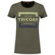 Tricorp Dames T-Shirt Premium 104004 180gr Slim Fit Army Maat S