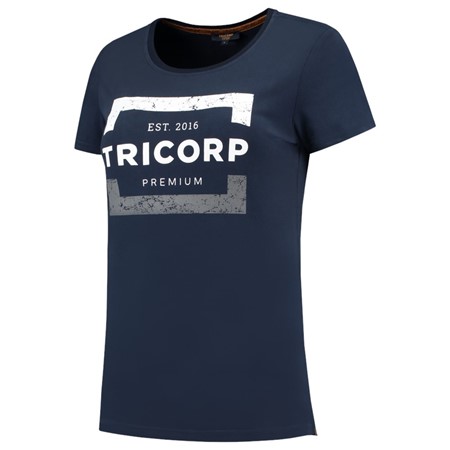 Tricorp Dames T-Shirt Premium 104004 180gr Slim Fit Ink Maat M