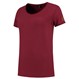 Tricorp Dames T-Shirt Premium 104005 180gr Slim Fit Bordeaux Maat M