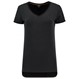 Tricorp Dames T-Shirt Premium 104006 180gr Slim Fit V-Hals Zwart Maat XL
