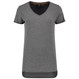 Tricorp Dames T-Shirt Premium 104006 180gr Slim Fit V-Hals Stonemel Maat S