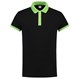 Tricorp Poloshirt Casual 201002 210gr Slim Fit Zwart/Lime Maat S