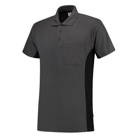 Tricorp Poloshirt Workwear 202002 180gr Donkergrijs/Zwart Maat 3XL